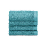 Biancoperla Set 4 Lavette in Spugna di Cotone Tinta Unita - Perla