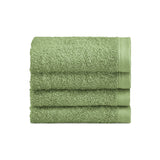 Biancoperla Set 4 Lavette in Spugna di Cotone Tinta Unita - Perla
