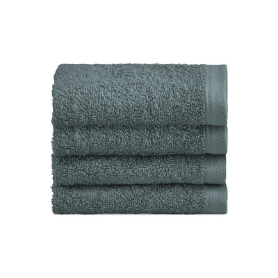 Biancoperla Set 4 Lavette in Spugna di Cotone Tinta Unita - Perla