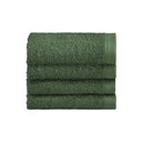 Biancoperla Set 4 Lavette in Spugna di Cotone Tinta Unita - Perla