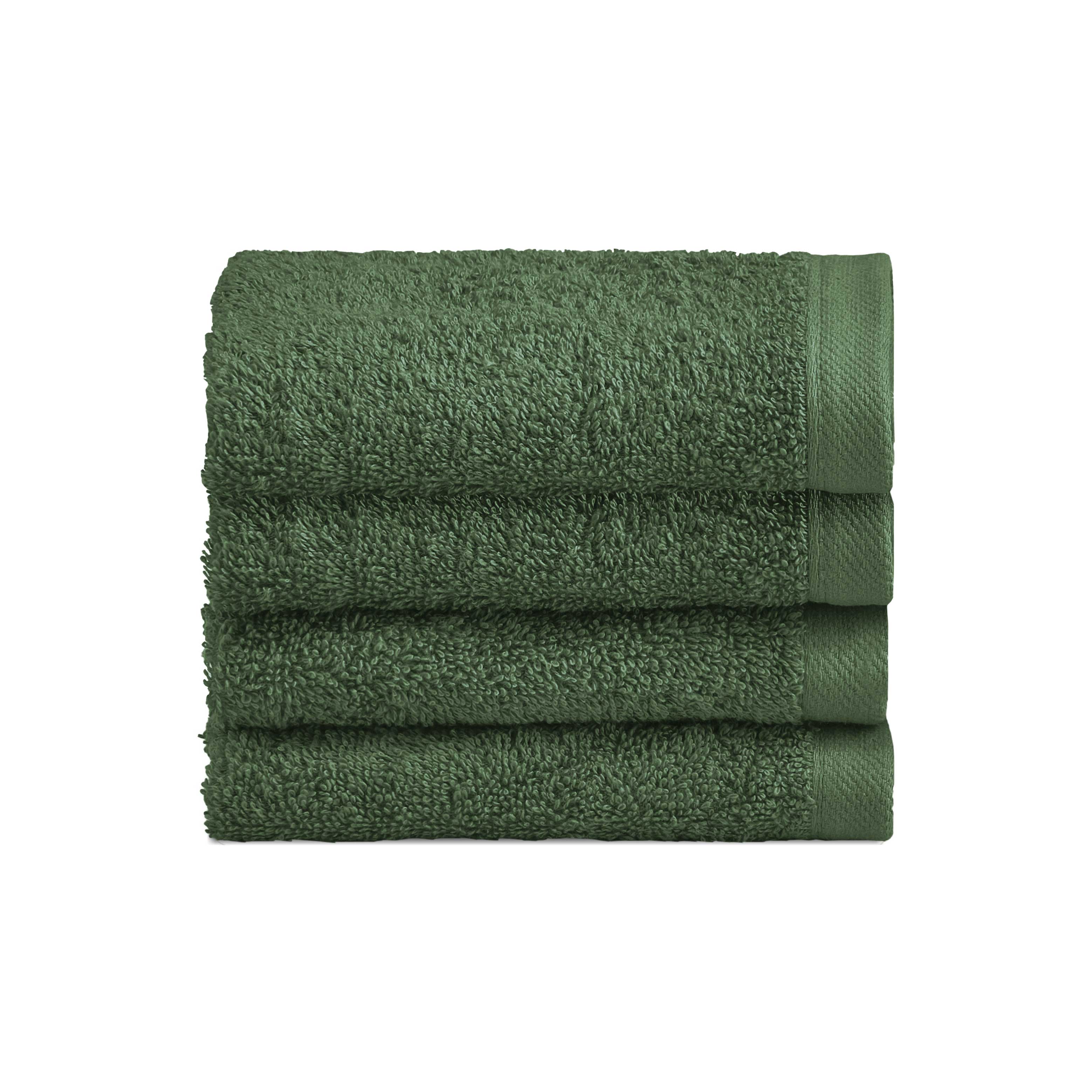 Biancoperla Set 4 Lavette in Spugna di Cotone Tinta Unita - Perla