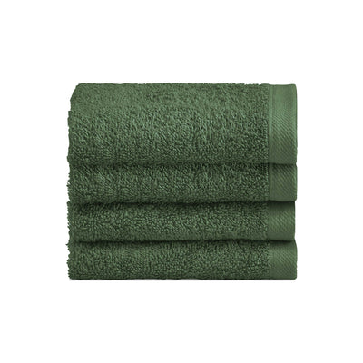 Biancoperla Set 4 Lavette in Spugna di Cotone Tinta Unita - Perla