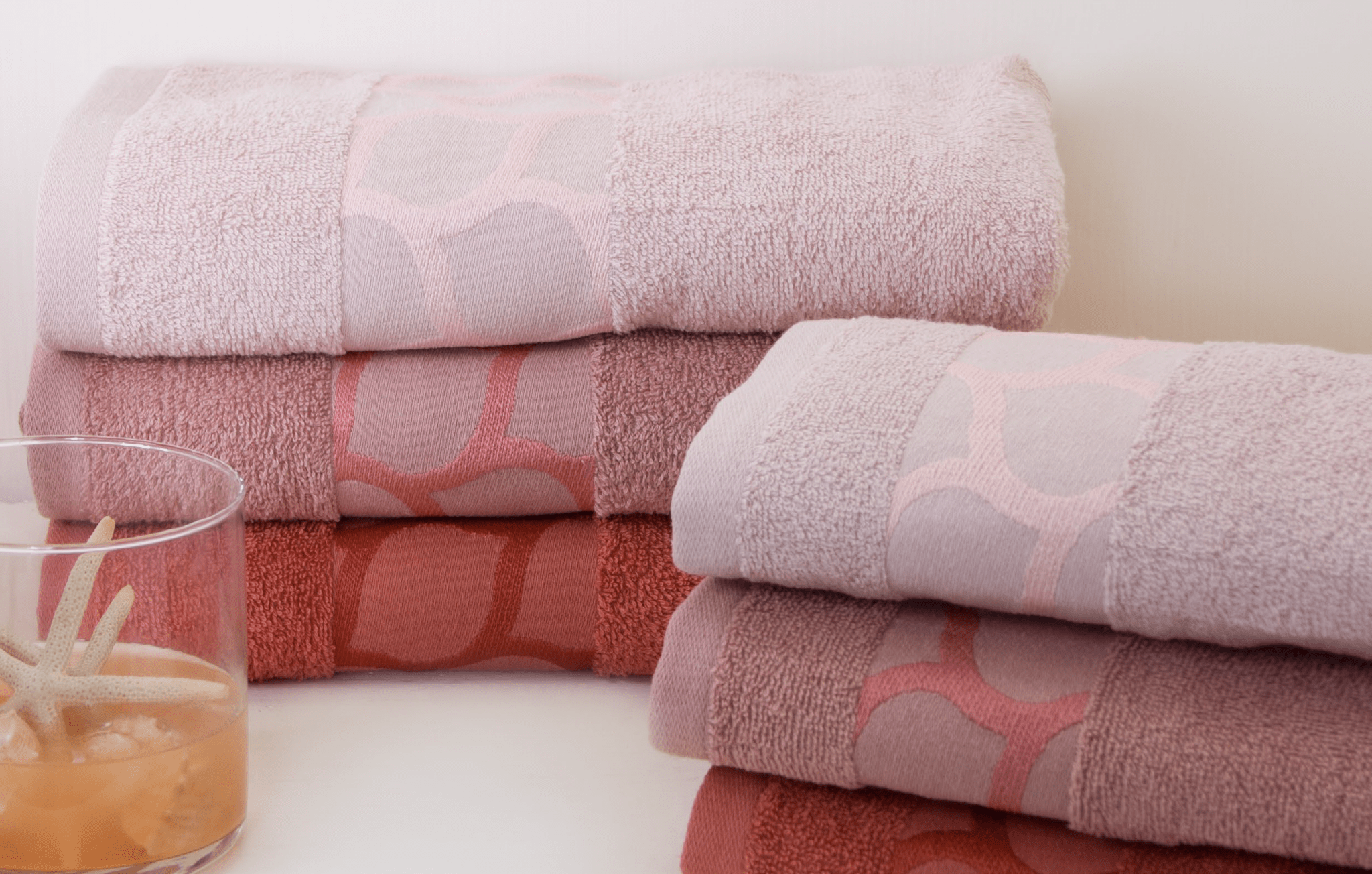 Neith Set Asciugamani 3+3 Chiffon