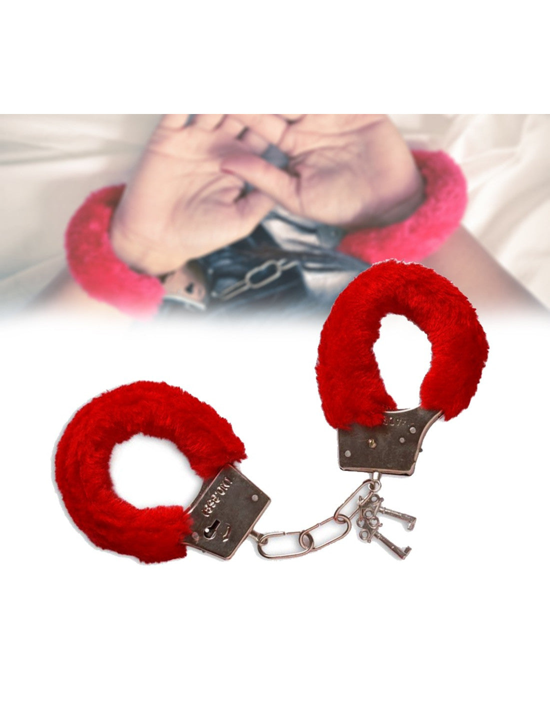 Admas Perizoma Rosso + Manette Sexy Gioco 42023 S20