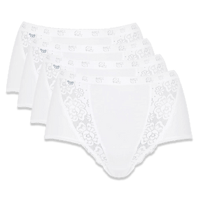 Sloggi Donna Confezione 4 Slip Chic Maxi S36 - Passarelli Biancheria
