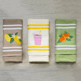 Maestri Cotonieri Set da 3 Strofinacci Agrumi 2509S14