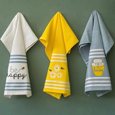 Maestri Cotonieri Set da 3 Strofinacci Happy 2604S14