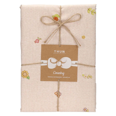 THUN® Tovaglia Antimacchia Country Flowers Green - Varie Dimensioni 2504S