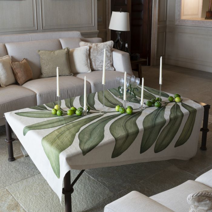 Tessitura Toscana Telerie Tovaglia da Tavola in Puro lino Tamarindo