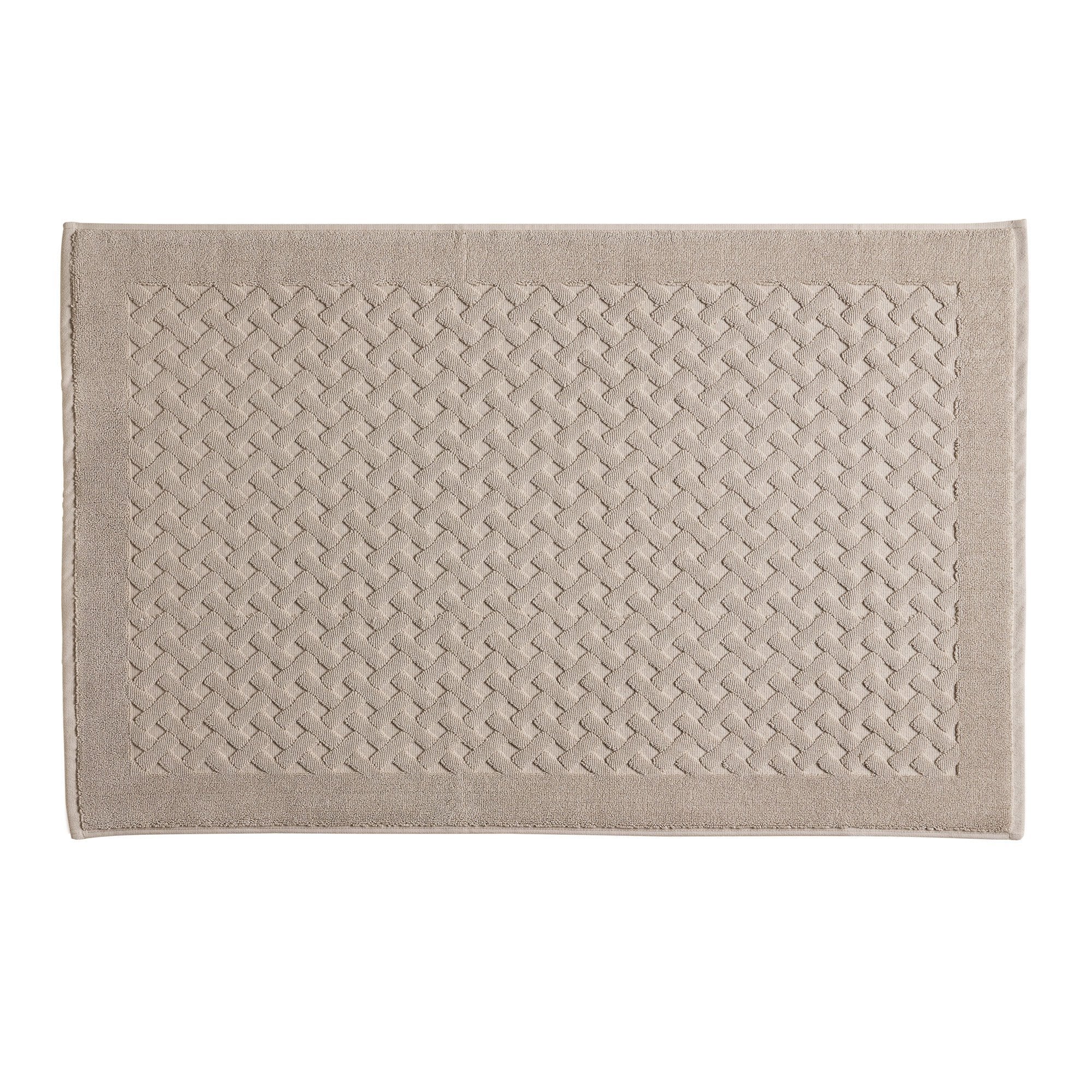 Biancoperla Tappeto in Spugna di Puro Cotone Tinta Unita Perla - Varie Dimensioni