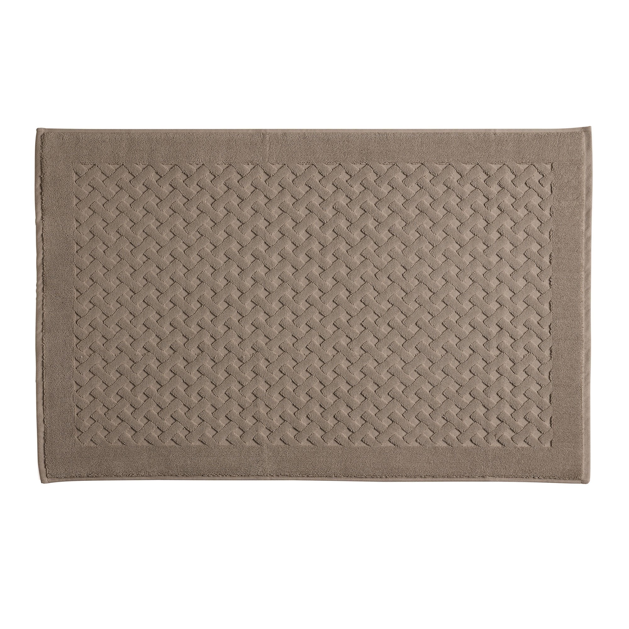 Biancoperla Tappeto in Spugna di Puro Cotone Tinta Unita Perla - Varie Dimensioni