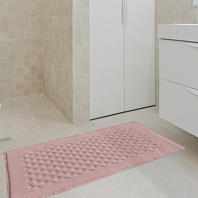 Biancoperla Tappeto in Spugna di Puro Cotone Tinta Unita Perla - Varie Dimensioni