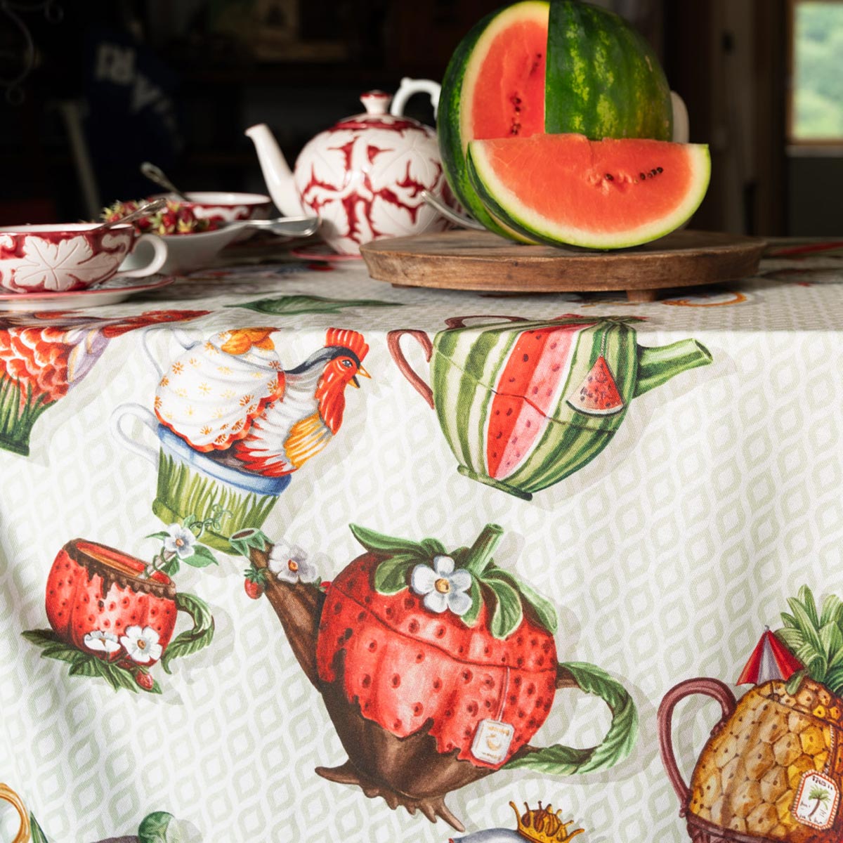 Tessitura Toscana Telerie Tovaglia in Cotone Teabreak - Varie Dimensioni FS