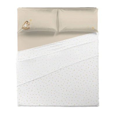 THUN® Completo Lenzuola Matrimoniale Angel Vanilla