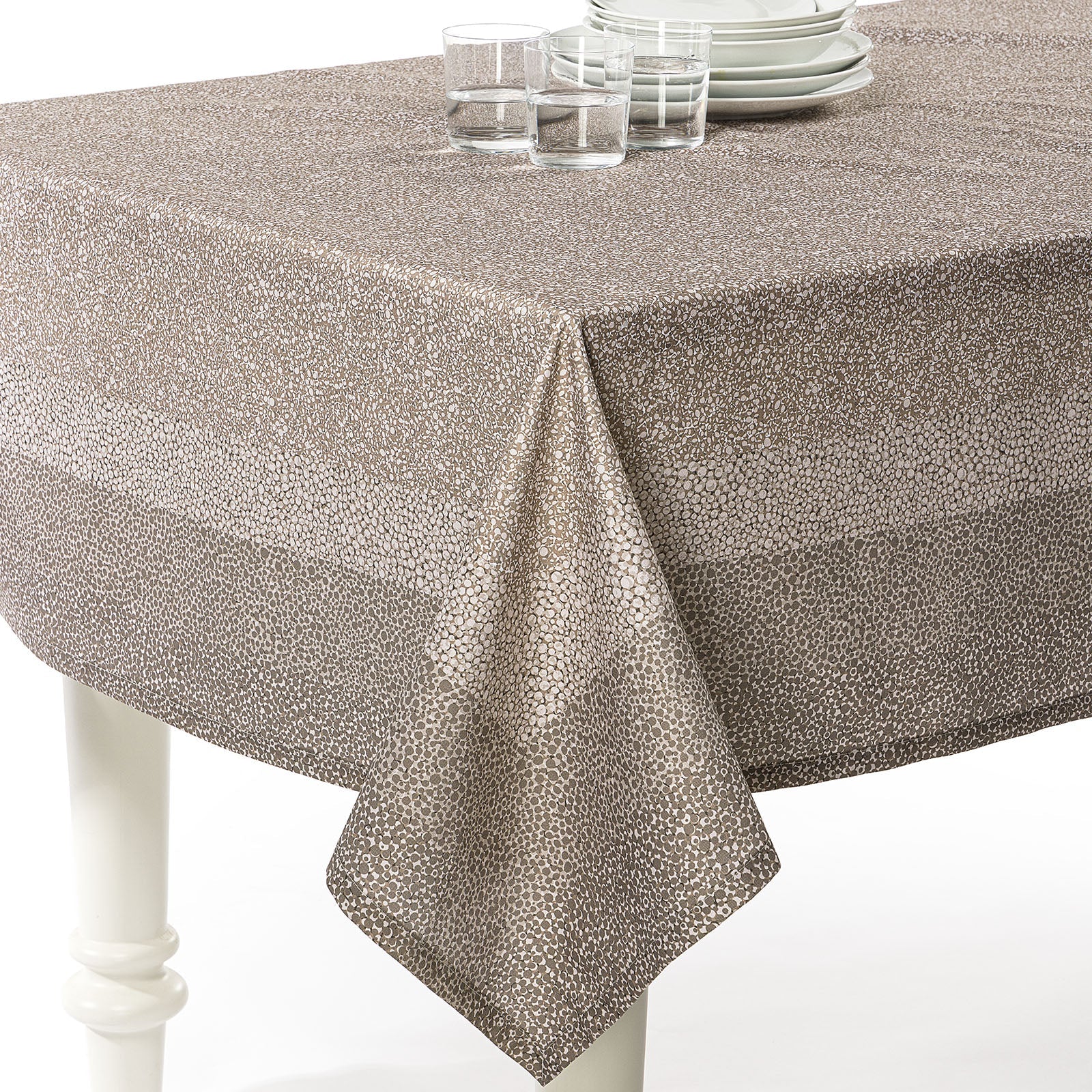 Caleffi Tovaglia in Puro Cotone Stampa Digitale Lunar 2505S - Varie Dimensioni