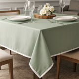 Maestri Cotonieri  Tovaglia India in Panama di Cotone con Bordo Bianco – Varie Dimensioni