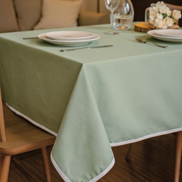 Maestri Cotonieri  Tovaglia India in Panama di Cotone con Bordo Bianco – Varie Dimensioni