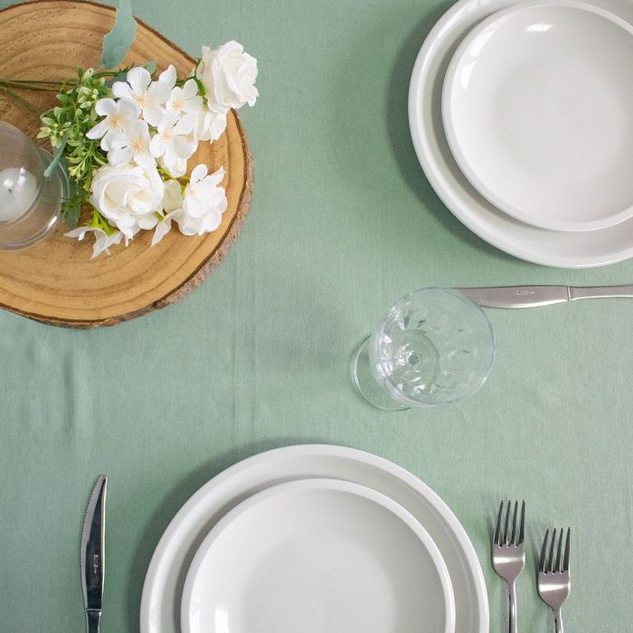 Maestri Cotonieri  Tovaglia India in Panama di Cotone con Bordo Bianco – Varie Dimensioni