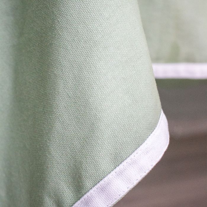 Maestri Cotonieri  Tovaglia India in Panama di Cotone con Bordo Bianco – Varie Dimensioni