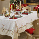 THUN® Tovaglia Natale Garland Vanilla - Varie Dimensioni 2411S