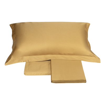 Fazzini Completo Lenzuola Matrimoniale in Raso di Cotone Finissimo Trecento S130