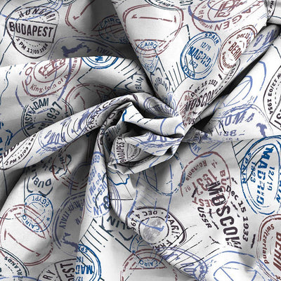 Parure Copripiumino con Federe Stampato in Microfibra Travel Life - Dimensioni Varie - Passarelli Biancheria