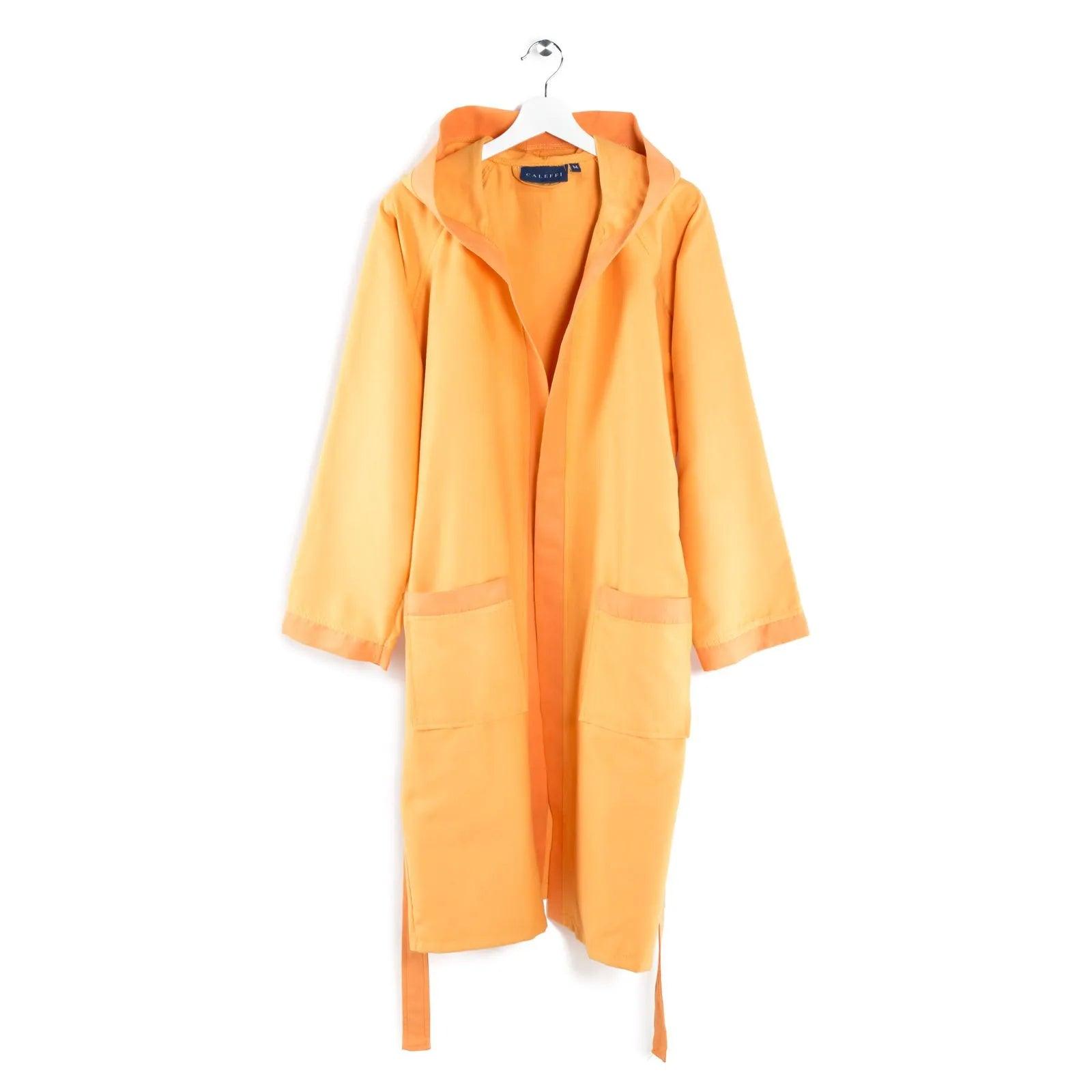 Caleffi Accappatoio con cappuccio in microfibra Techno S38 - Passarelli Biancheria