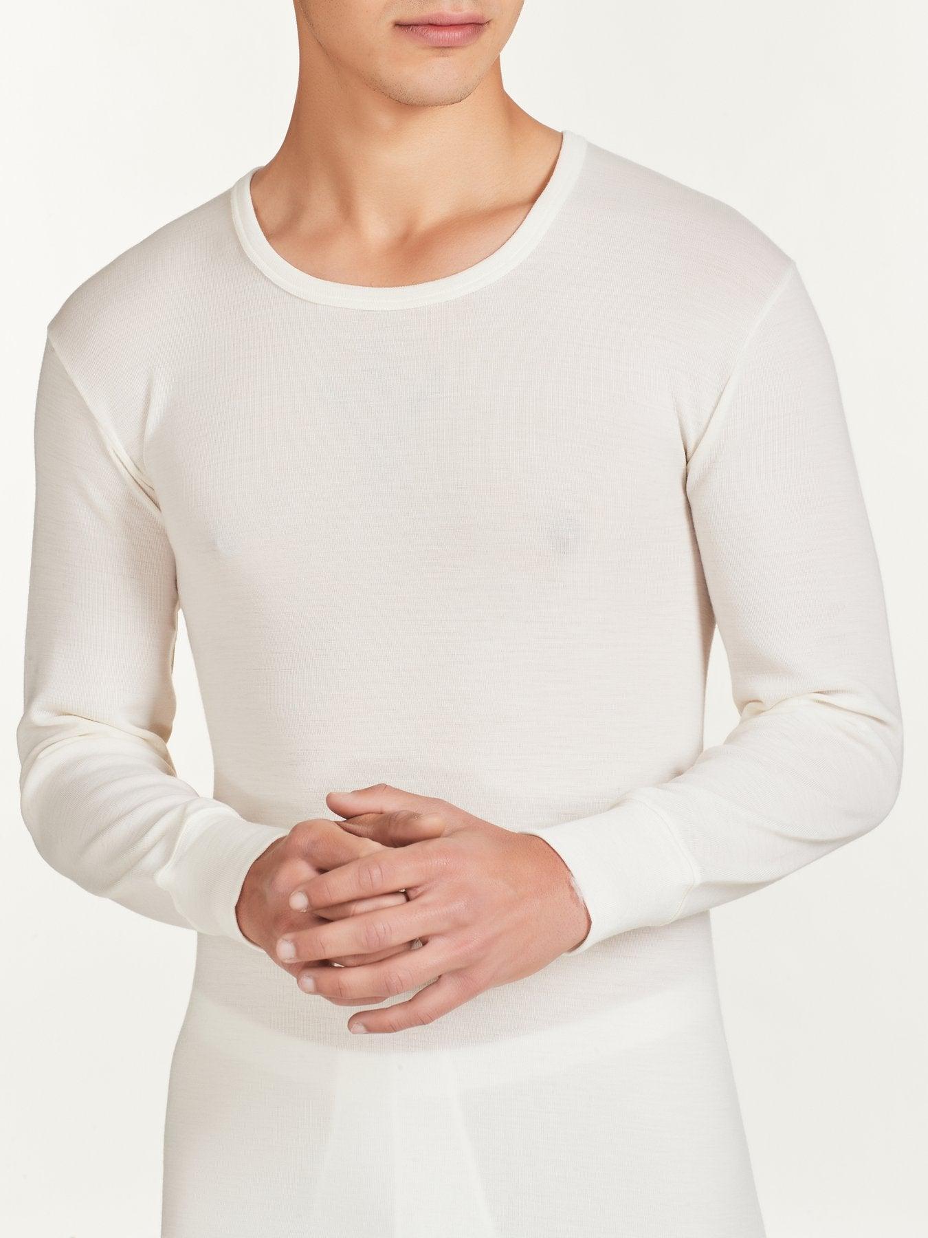 Ragno Maglia Intima Uomo Girocollo Maniche Lunghe Pura Lana Peso Medio 060039 S50 - Passarelli Biancheria