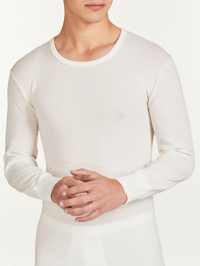 Ragno Maglia Intima Uomo Girocollo Maniche Lunghe Pura Lana Peso Medio 060039 S50 - Passarelli Biancheria