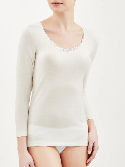 Ragno Maglia Intima da Donna Maniche Lunghe Pura Lana 07309A S35 - Passarelli Biancheria