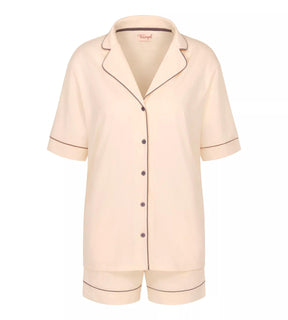 Triumph Pigiama Corto da Donna a Maniche Corte Boyfriend 02 PSK 10214946 S40 - Passarelli Biancheria