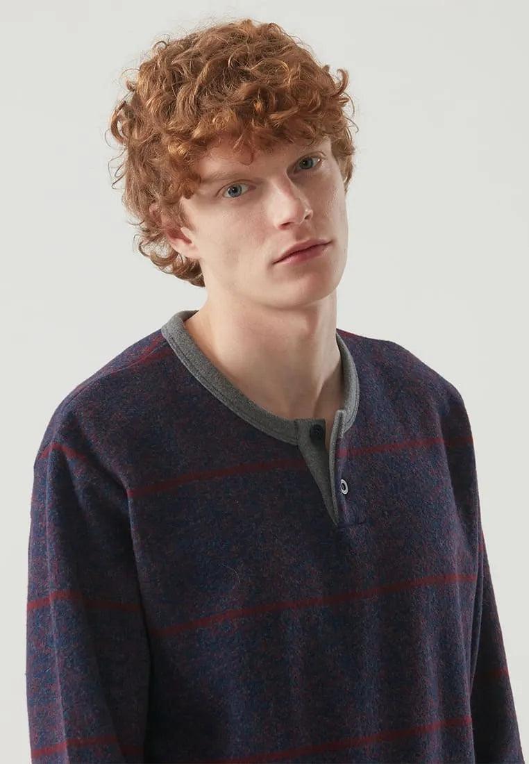 Ragno Pigiama Uomo Invernale Punto Milano U591N1 S38 - Passarelli Biancheria