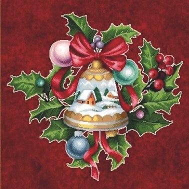 Tessitura di Arconate Copri Tavola in Gobelin 140x240 Bells S37 - Passarelli Biancheria