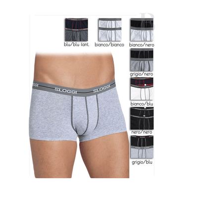 Sloggi Uomo 2 Boxer Match Hipster S20 - Passarelli Biancheria