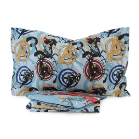 Novia Completo Lenzuola per letto Singolo 1 Posto Marvel Avengers Attacking Team D34 - Passarelli Biancheria