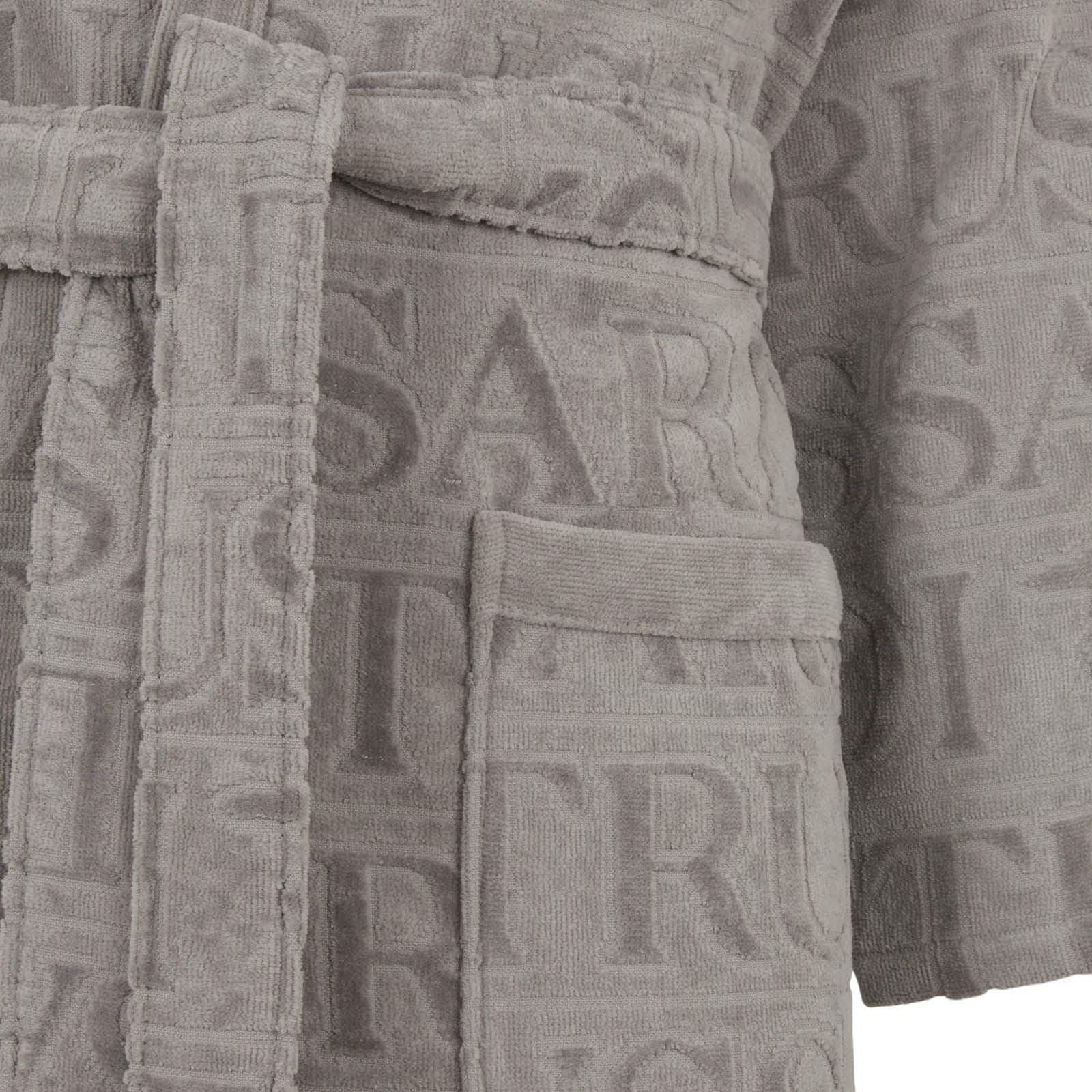 Trussardi Home Accappatoio con Cappuccio in Puro Cotone Overlogo S120 - Passarelli Biancheria