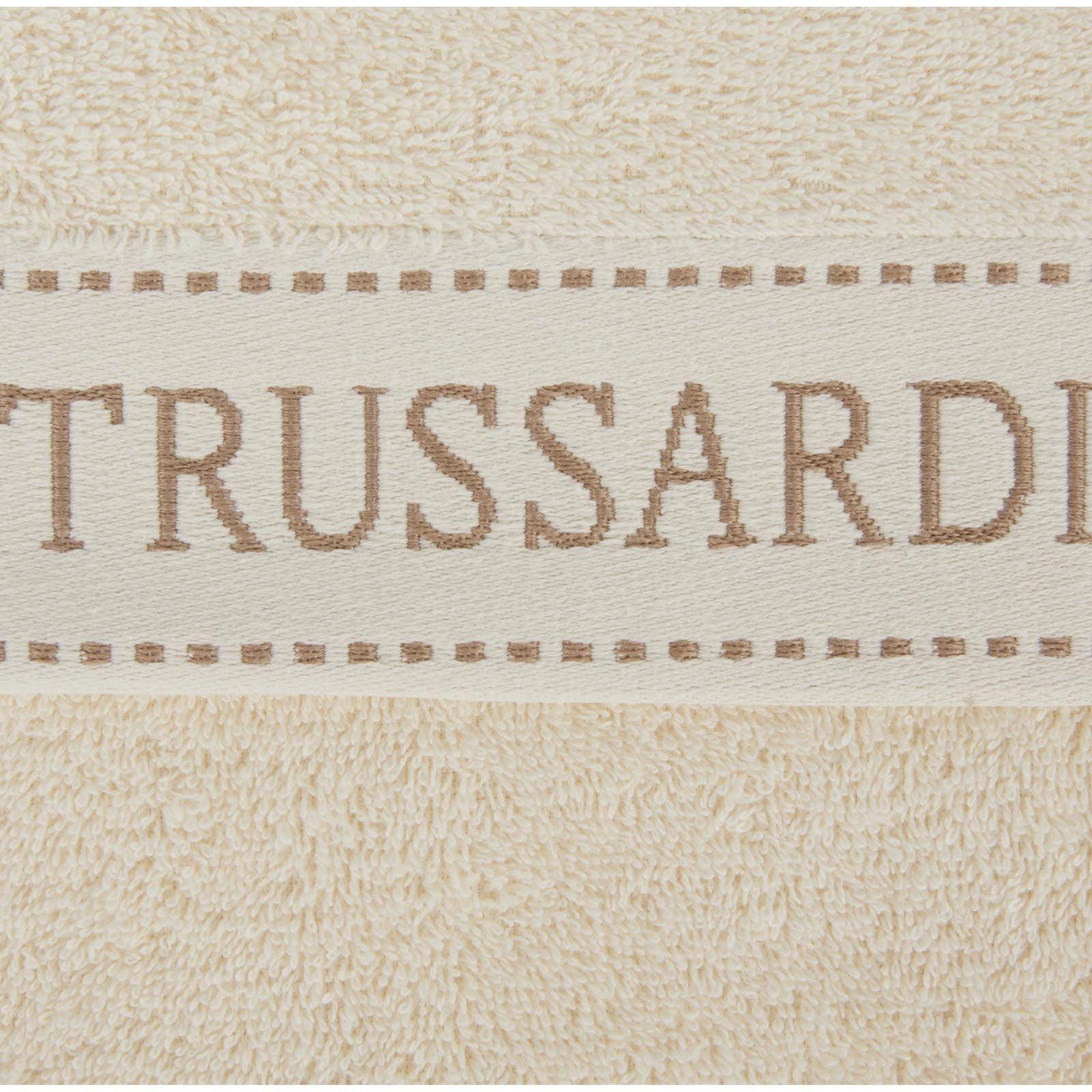 Trussardi Home Set Spugna 1+1 in Puro Cotone Ribbon S32 - Passarelli Biancheria