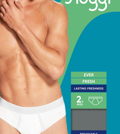 Sloggi Uomo Men Slip Ever Fresh Midi 2P S25 - Passarelli Biancheria