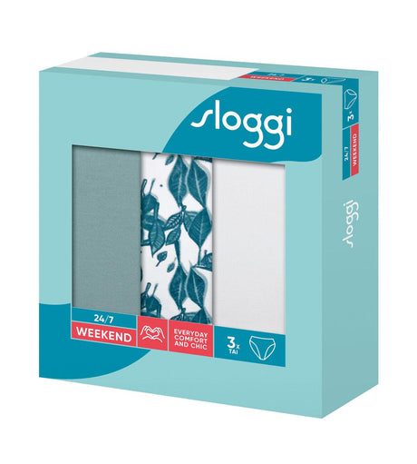 Sloggi Donna 24/7 Weekend Hipster C3P 3 Slip Hipster S10 - Varie Fantasie - Passarelli Biancheria