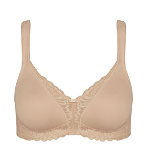 Triumph Reggiseno senza Ferretti Modern Lace + Cotton N 10207539 S42 - Passarelli Biancheria