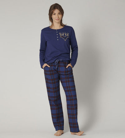 Triumph Pigiama Invernale da Donna in Caldo Cotone Sets PK Character 01 10209559 S44 - Passarelli Biancheria