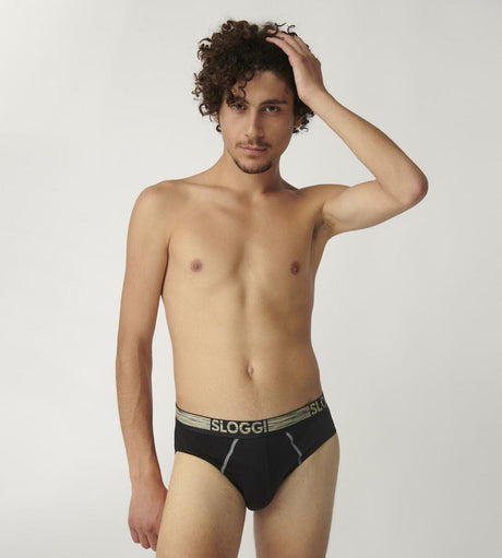 Sloggi Uomo Go ABC Midi Natural Confezione da 2 Slip 10211768 S14 - Passarelli Biancheria