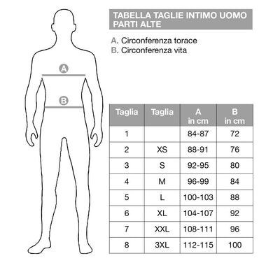 Ragno Maglia Intima Invernale da Uomo in Caldo Cotone Scollo a V 604478 S12 - Passarelli Biancheria
