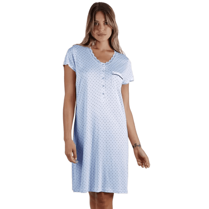 Admas Nightgown Short Sleeves in Viscose 51589 S30 
