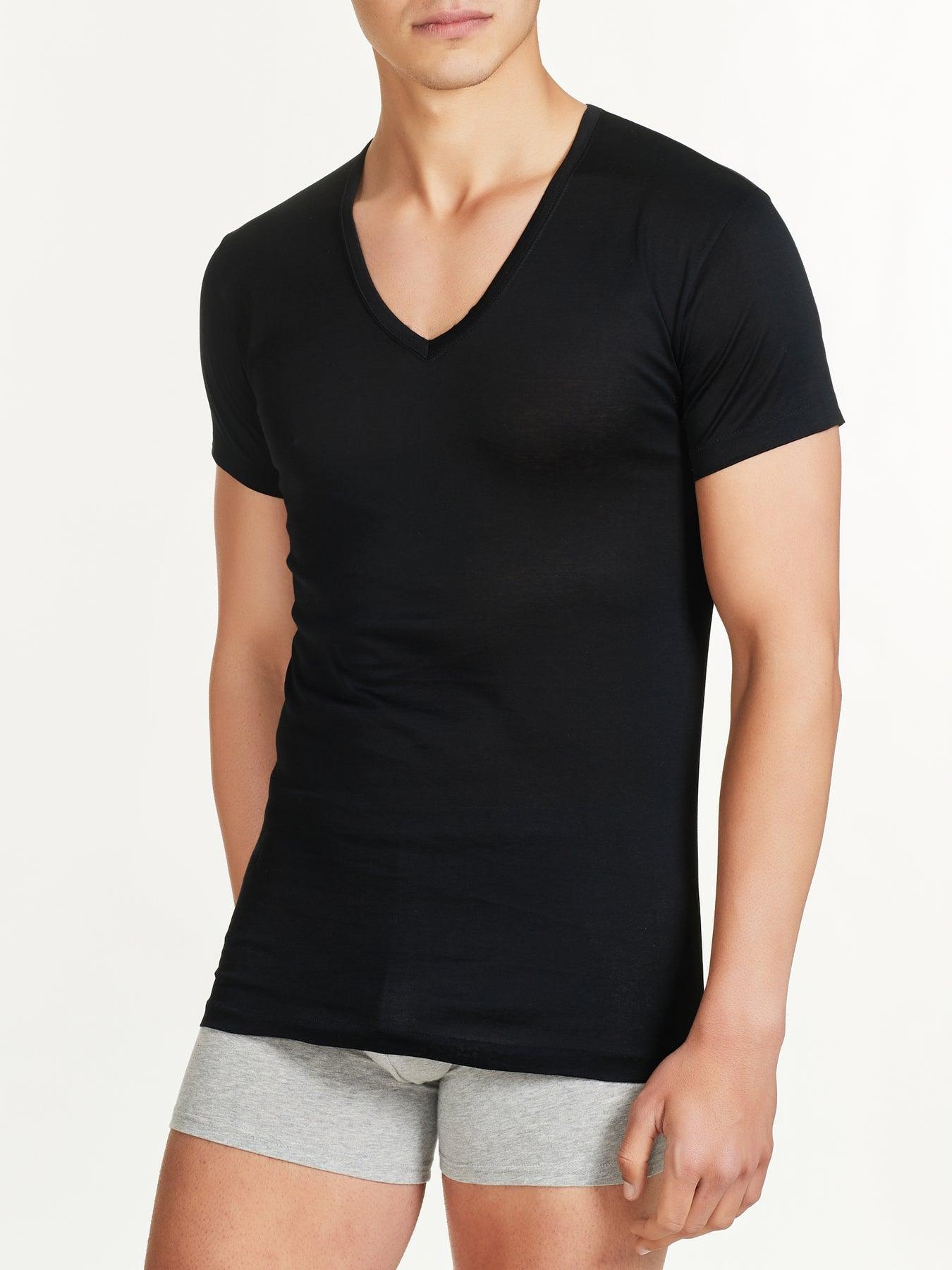 Ragno Maglietta Uomo Maniche Corte Scollo V Silkotton Filo di Scozia 601698 S22 - Passarelli Biancheria