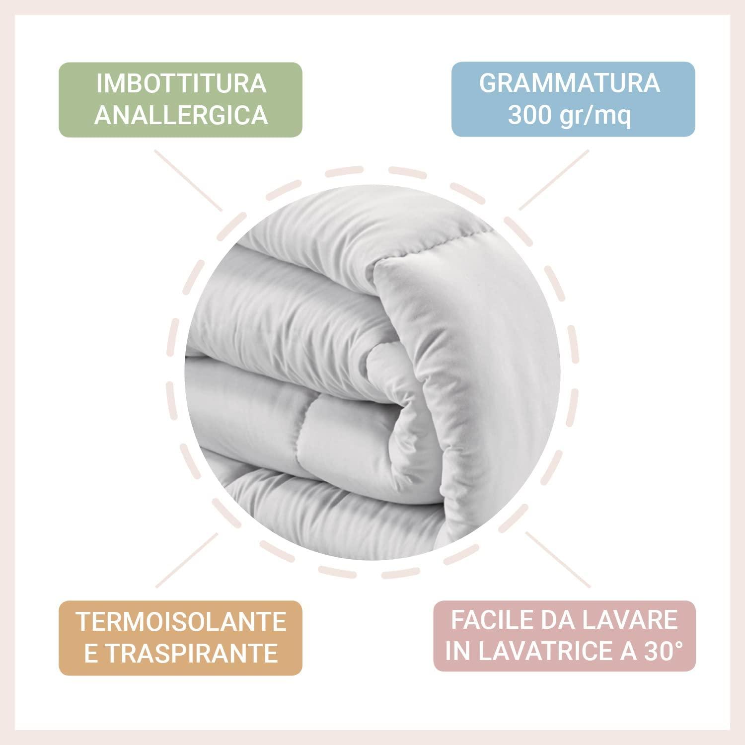 Prestige Piumino 4 Stagioni in Microfibra 100+200gr/mq - Varie Dimensioni - Passarelli Biancheria