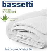 Bassetti Piumino leggero 130 gr microfibra con Aloe vera per Letto Singolo S60 - Passarelli Biancheria