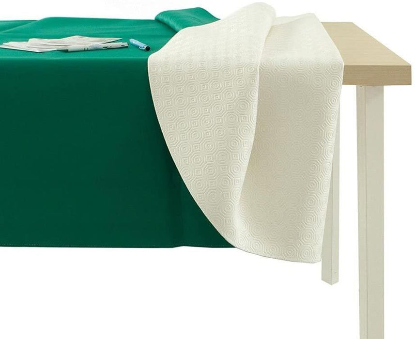 Tessuto Gommato Anti Scivolo Proteggi Tavola al metraggio in pvc e jersey Verde 140 D100