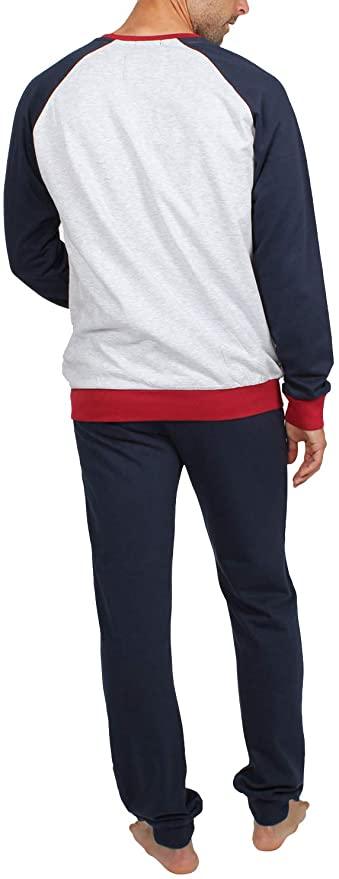 Lois Pigiama Invernale da Uomo In Caldo Cotone Felpato 54502 S33 - Passarelli Biancheria