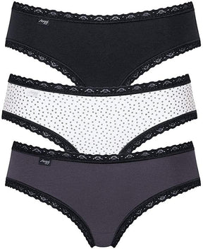 Sloggi Donna 24/7 Weekend Hipster C3P 3 Slip Hipster S10 - Varie Fantasie - Passarelli Biancheria